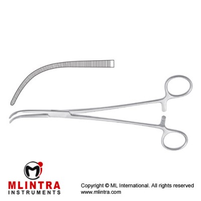 Overholt-Fino Dissecting and Ligature Forceps Curved Stainless Steel, 23 cm - 9" 